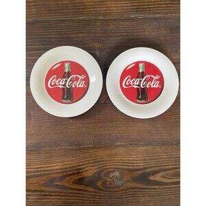 Two Vintage 1996 Gibson Coca Cola Plate’s 8 inch in Excellent Condition